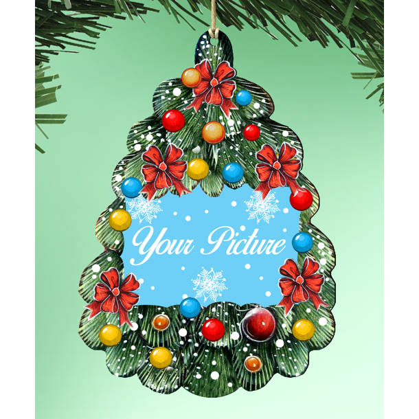 The Holiday Aisle® Christmas Tree Pointed Photo Ornament Wayfair